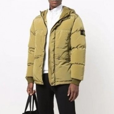스톤아일랜드 남성 메탈 패치 패딩 자켓 - Stone Island Mens Padding 