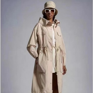 몽클레어 여성 베이지 롱 자켓 - Moncler Womens Beige Long Jackets 
