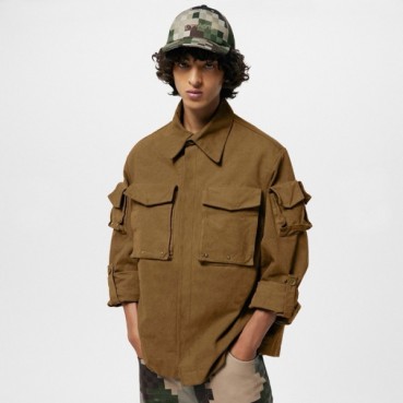 루이비통 남성 카키 재킷 - Louis vuitton Mens Khaki Jackets 