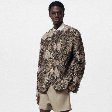 루이비통 남성 카키 재킷 - Louis vuitton Mens Khaki Jackets 