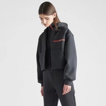 프라다 여성 블랙 자켓 - Prada Womens Black Jackets 