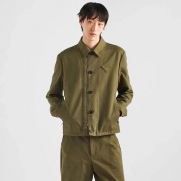 프라다 남성 카키 자켓 - Prada Mens Khaki Jackets 