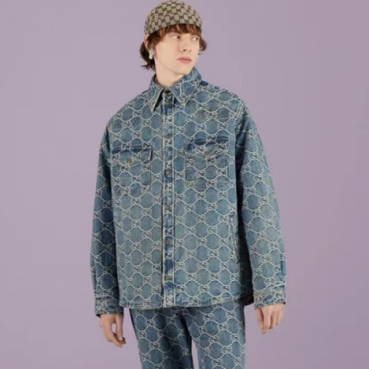 구찌 남성 블루 자켓 - Gucci Mens Blue Jackets 