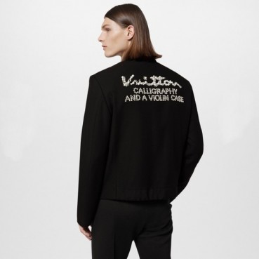 루이비통 남성 블랙 자켓 - Louis vuitton Mens Black Jackets 