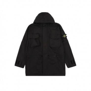 스톤아일랜드 남성 블랙 자켓 - Stone Island Mens Black Jackets 