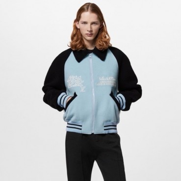 루이비통 남성 블루 자켓 - Louis vuitton Mens Blue Jackets 