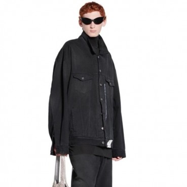 발렌시아가 남성 블랙 자켓 - Balenciaga Mens Black Jackets 