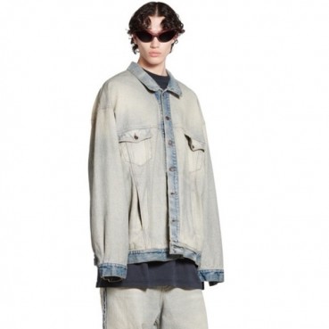 발렌시아가 남성 블루 자켓 - Balenciaga Mens Blue Jackets 