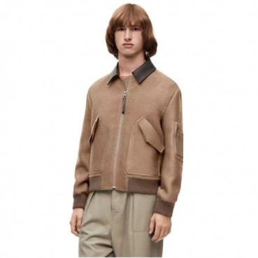 로에베 남성 카멜 자켓 - Loewe Mens Camel Jackets 