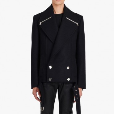 발망 남성 블랙 자켓 - Balmain Mens Black Jackets 