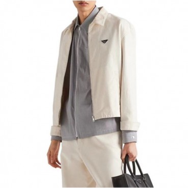 프라다 남성 화이트 데님 자켓 - Prada Mens White Jackets 
