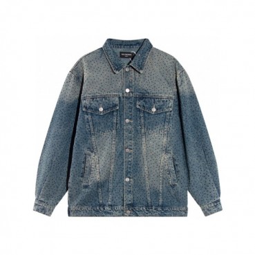 발렌시아가 남성 블루 자켓 - Balenciaga Mens Blue Jackets 