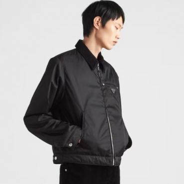 프라다 남성 모던 블랙 자켓 - Prada Mens Black Jackets 