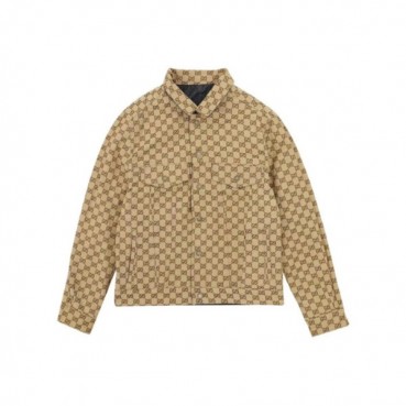구찌 남성 캐쥬얼 카멜 양면 데님자켓 - Gucci Mens Camel Jackets 