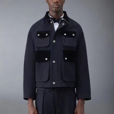 톰브라운 남성 블랙 데님 자켓 - Thom Browne Mens Black Jackets 