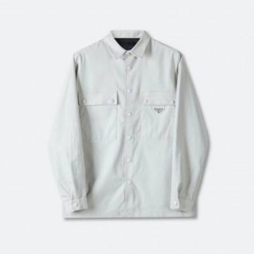 프라다 남성 화이트 골덴 자켓 - Prada Mens White Jackets 