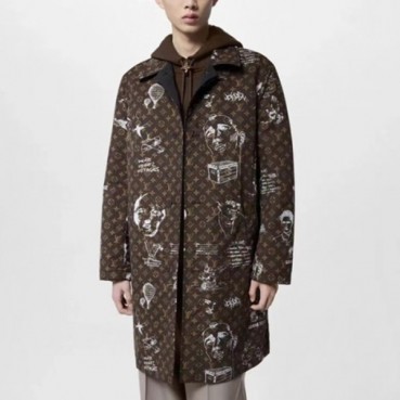 루이비통 남성 브라운 롱 양면 자켓 - Louis vuitton Mens Brown Jackets 