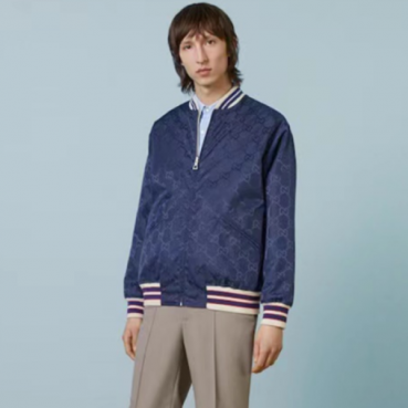 구찌 남성 캐쥬얼 블루/화이트 양면 자켓 - Gucci Mens Blue/White Jackets 