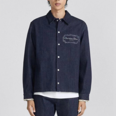 디올 남성 네이비 데님 자켓 - Dior Mens Navy Jackets 