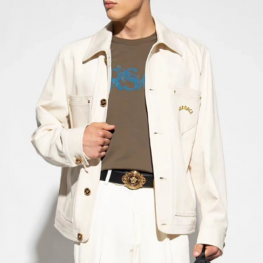 베르사체 남성 캐쥬얼 아이보리 자켓 - Versace Mens Ivory Jackets 