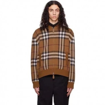 버버리 남성 브라운 집업 자켓 - Burberry Mens Brown Jackets 