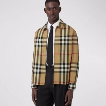 버버리 남성 베이지 집업 자켓 - Burberry Mens Beige Jackets 
