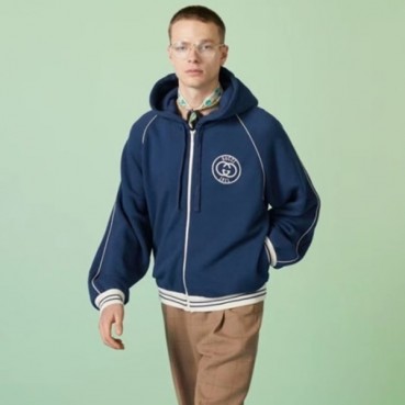 구찌 남성 캐쥬얼 블루 집업 자켓 - Gucci Mens Blue Zipup Jackets 