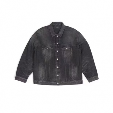 발렌시아가 남성 블랙 자켓 - Balenciaga Mens Black Jackets 