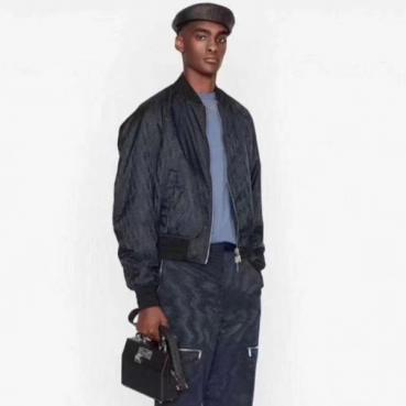 디올 남성 블랙 집업 자켓 - Dior Mens Black Zip