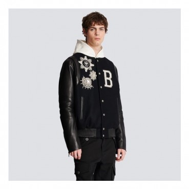 발망 남성 블랙 자켓 - Balmain Mens Black Jackets 