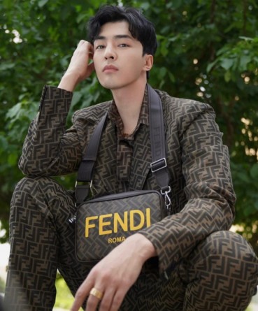 펜디 남성 모던 카키 슈트 자켓 - Fendi Mens Khaki Suit Jackets 