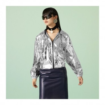 구찌 남/녀 실버 집업 자켓 - Gucci Unisex Silver Jackets 