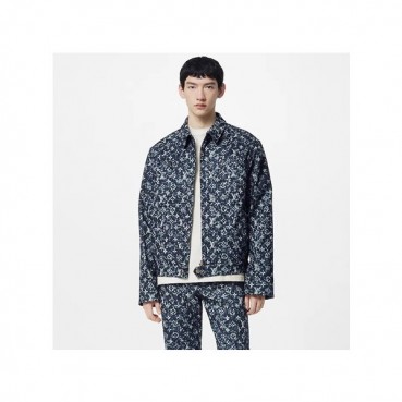 루이비통 남성 캐쥬얼 블루 자켓 - Louis vuitton Mens Blue Jackets 
