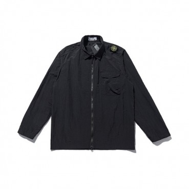 스톤아일랜드 남성 캐쥬얼 블랙 자켓 - Stone Island Mens Black  Jackets 