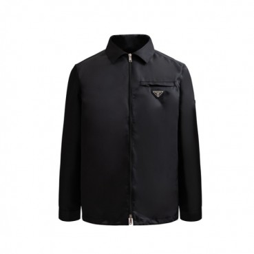프라다 남성 모던 블랙 자켓 - Prada Mens Black Jackets 