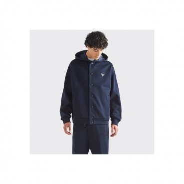 프라다 남성 블루 후드 자켓 - Prada Mens Blue Jackets 