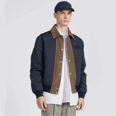 디올 남성 네이비 다운 자켓 - Dior Mens Navy Jackets 