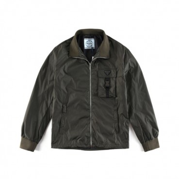 프라다 남성 카키 자켓 - Prada Mens Khaki Jackets 