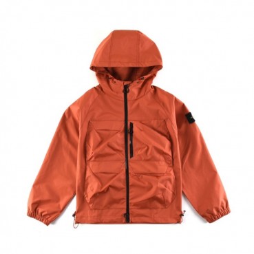 스톤아일랜드 남성 캐쥬얼 오렌지 자켓 - Stone Island Mens Orange Jackets 