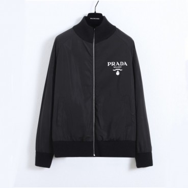 프라다 남성 블랙 양면 자켓 - Prada Mens Black Jackets 