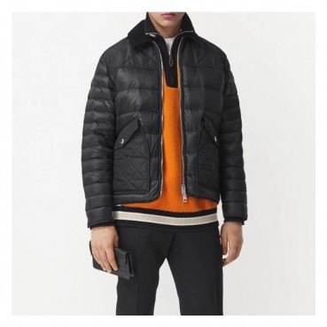 버버리 남성 블랙 구스다운 자켓 - Burberry Mens Black Jackets 