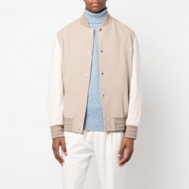 브루넬로쿠치넬리 남성 베이지 자켓 - Brunello Cucinelli Mens Beige Jackets 