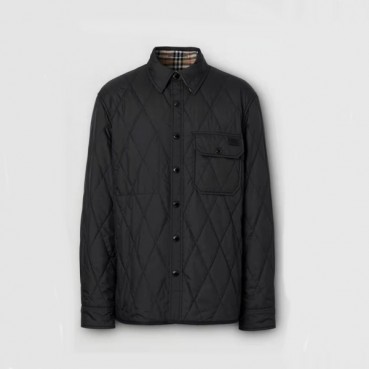 버버리 남성 블랙 다운 양면 자켓 - Burberry Mens Black Jackets 