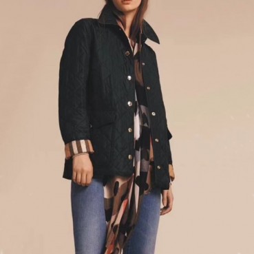 버버리 여성 블랙 다운 자켓 - Burberry Womens Black Jackets 