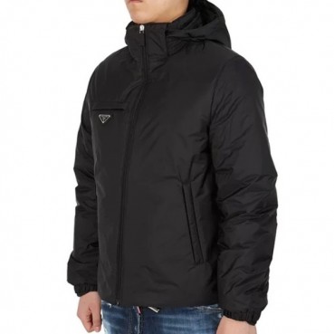 프라다 남성 블랙 다운 자켓 - Prada Mens Black Jackets 