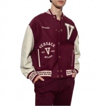 베르사체 남성 캐쥬얼 버건디 자켓 - Versace Mens Burgundy Jackets 