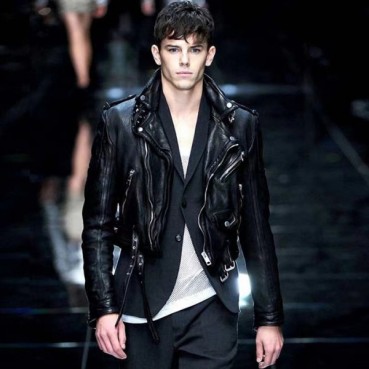 버버리 남성 캐쥬얼 가죽 블랙 자켓 - Mens Black Jackets 