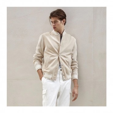 브루넬로쿠치넬리 남성 베이지 자켓 - Brunello Cucinelli Mens Beige Jackets 