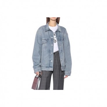 발렌시아가 남/녀 캐쥬얼 블루 자켓 - Unisex Blue Jackets 
