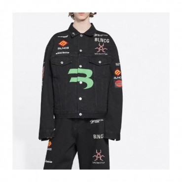발렌시아가 남성 캐쥬얼 블랙 자켓 - Mens Black Jackets 
